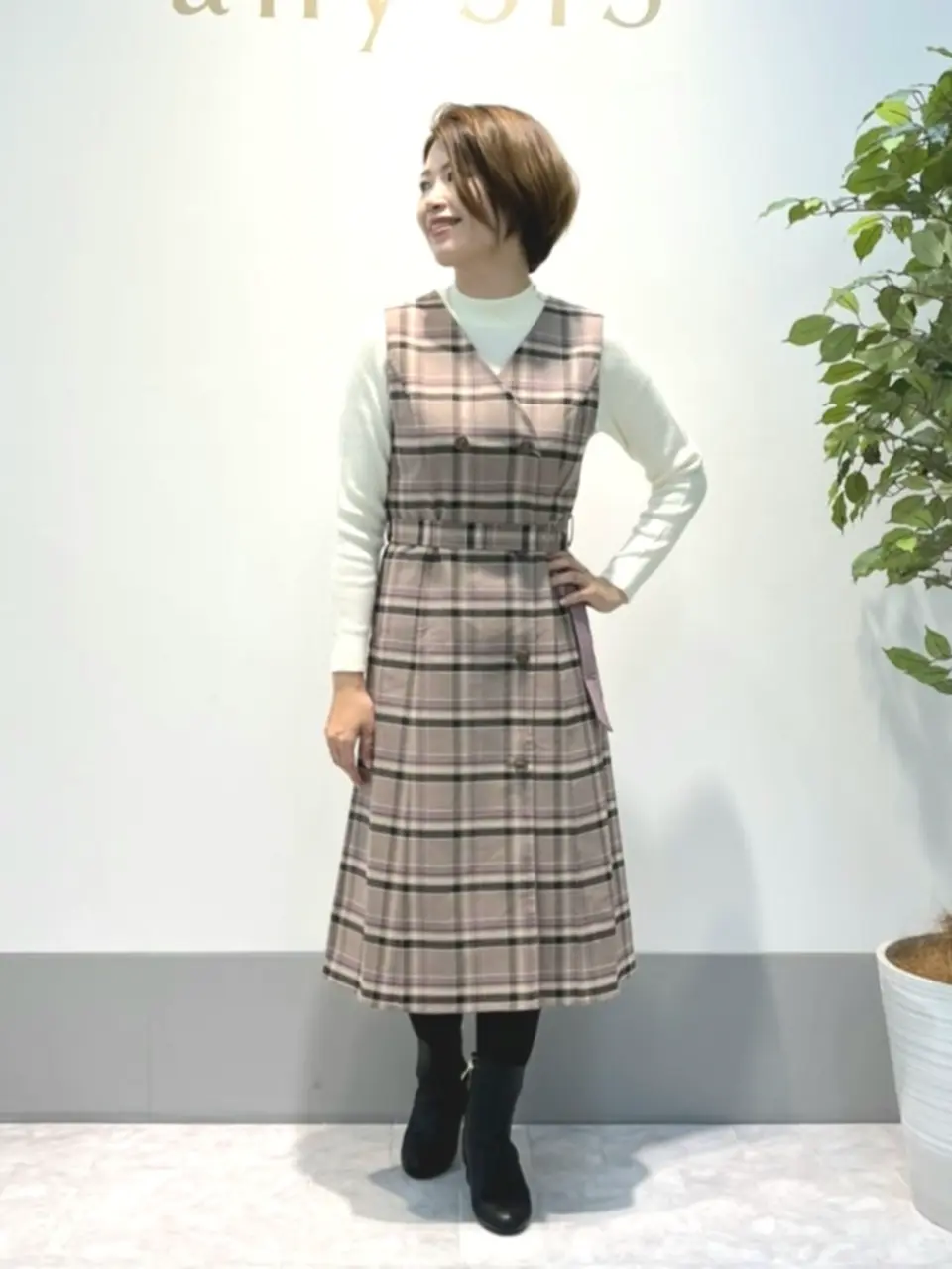 ANY SIS 岡本 コーディネート画像