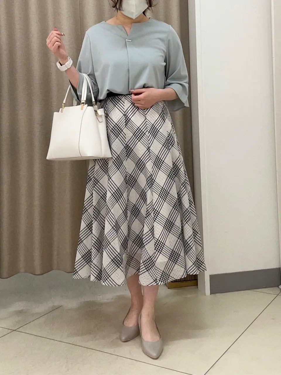 ANY SIS カモガワ コーディネート画像