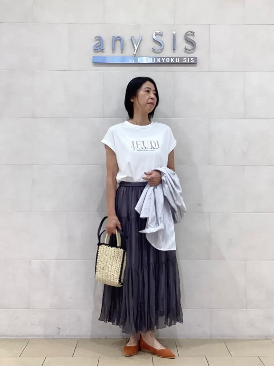 ANY SIS 藤森 コーディネート画像