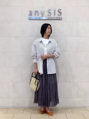 ANY SIS 藤森 コーディネート画像