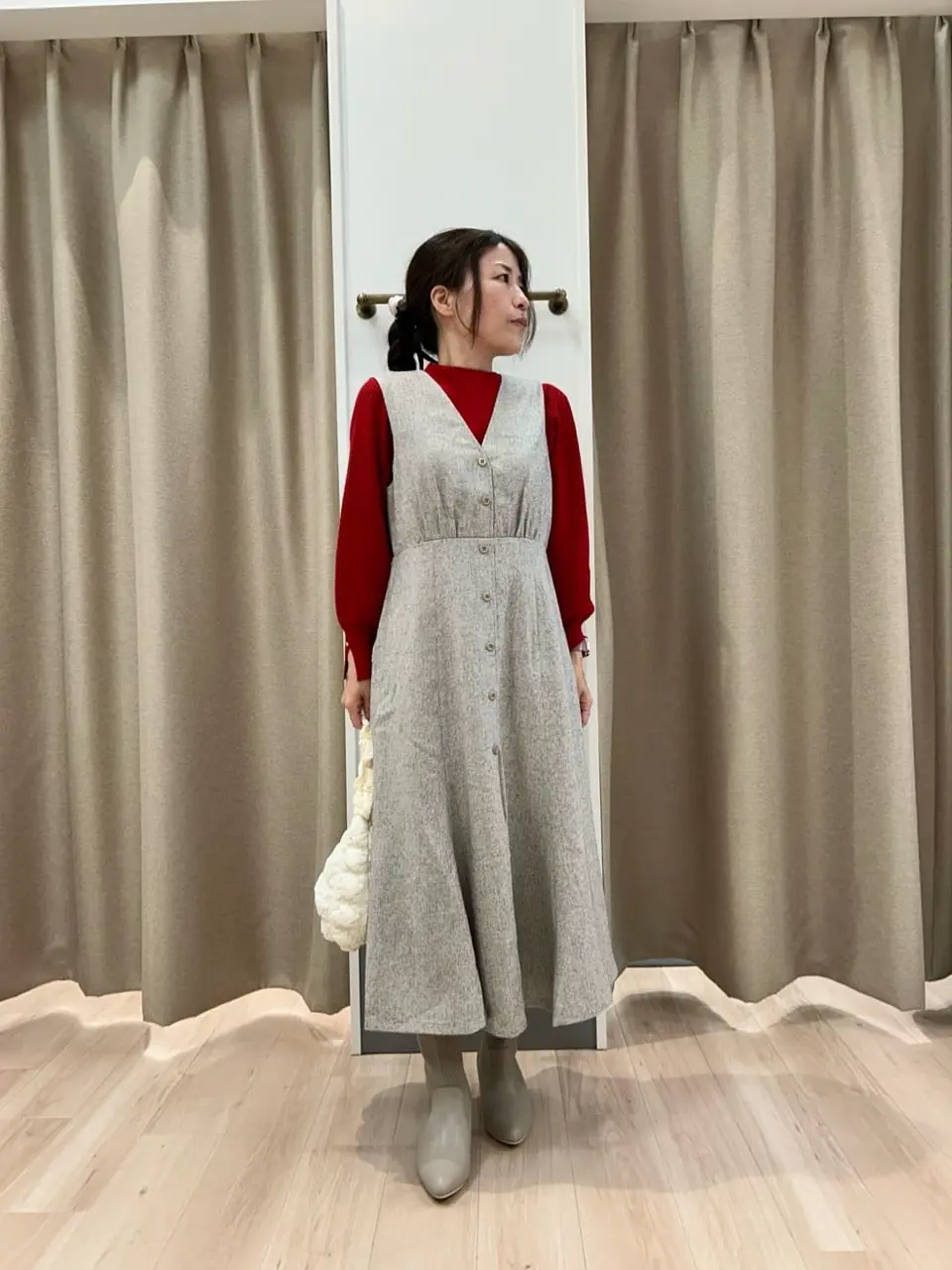 ANY SIS 長尾 コーディネート画像