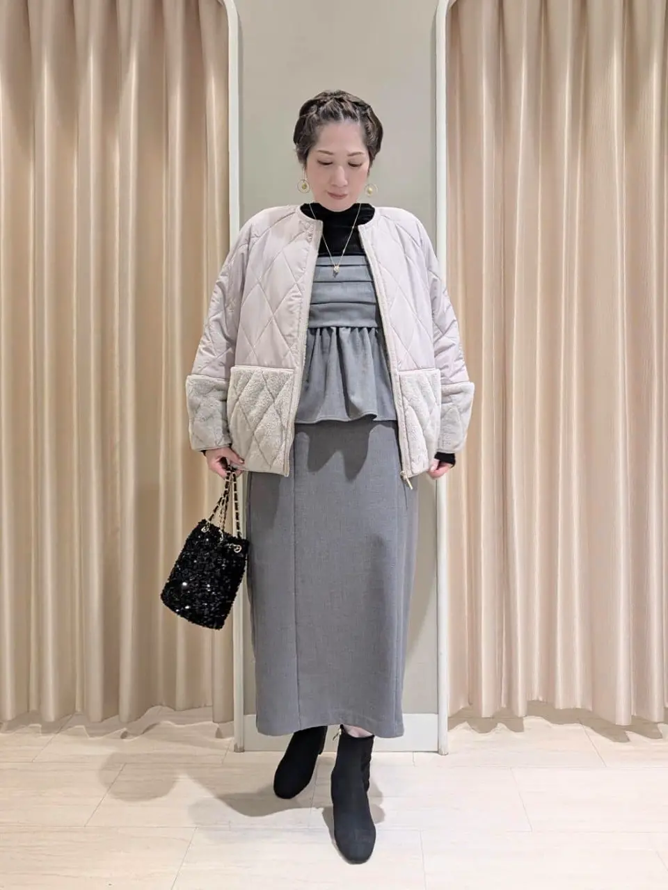 ANY SIS 吉本 コーディネート画像