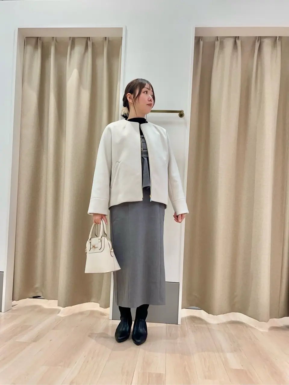 ANY SIS 笠羽 コーディネート画像