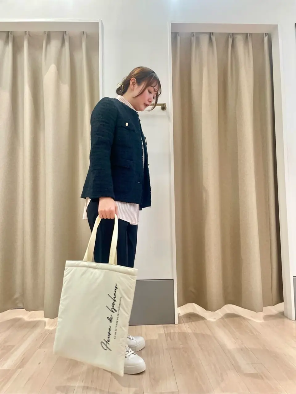 ANY SIS 笠羽 コーディネート画像