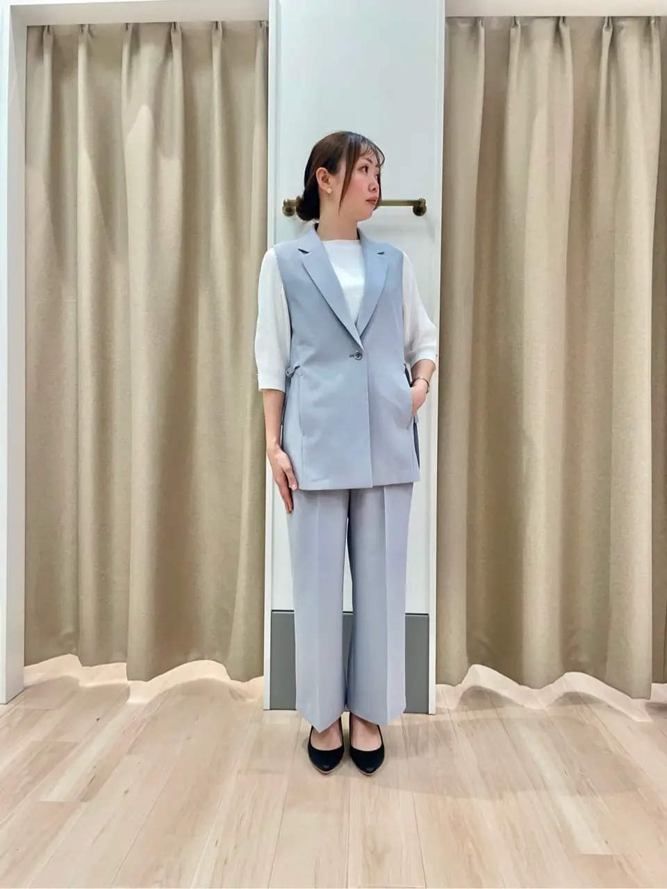 ANY SIS 笠羽 コーディネート画像