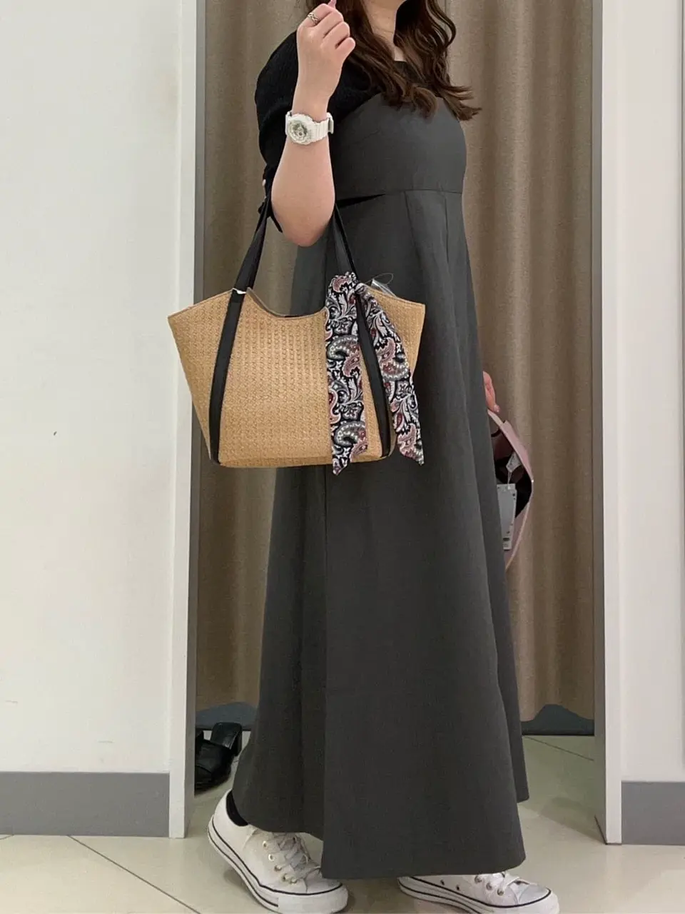 ANY SIS カモガワ コーディネート画像