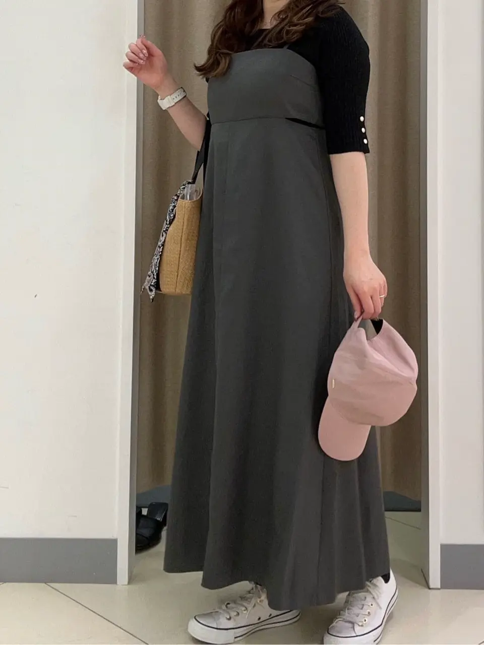 ANY SIS カモガワ コーディネート画像