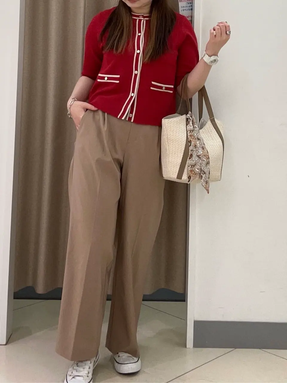 ANY SIS カモガワ コーディネート画像