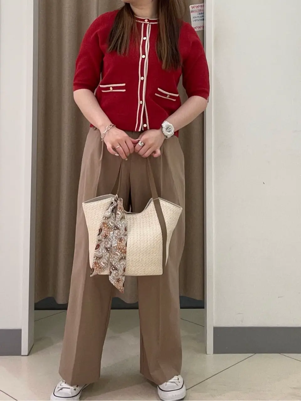 ANY SIS カモガワ コーディネート画像