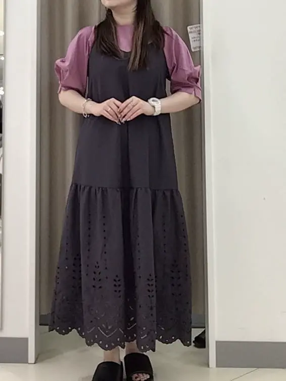 ANY SIS カモガワ コーディネート画像