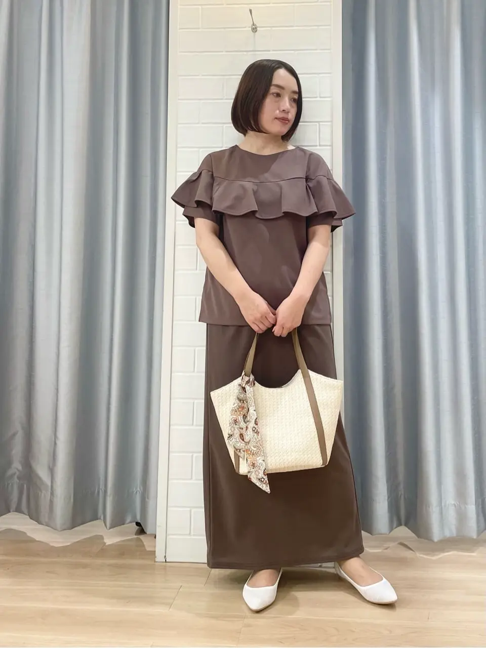 ANY SIS 丸岡 コーディネート画像