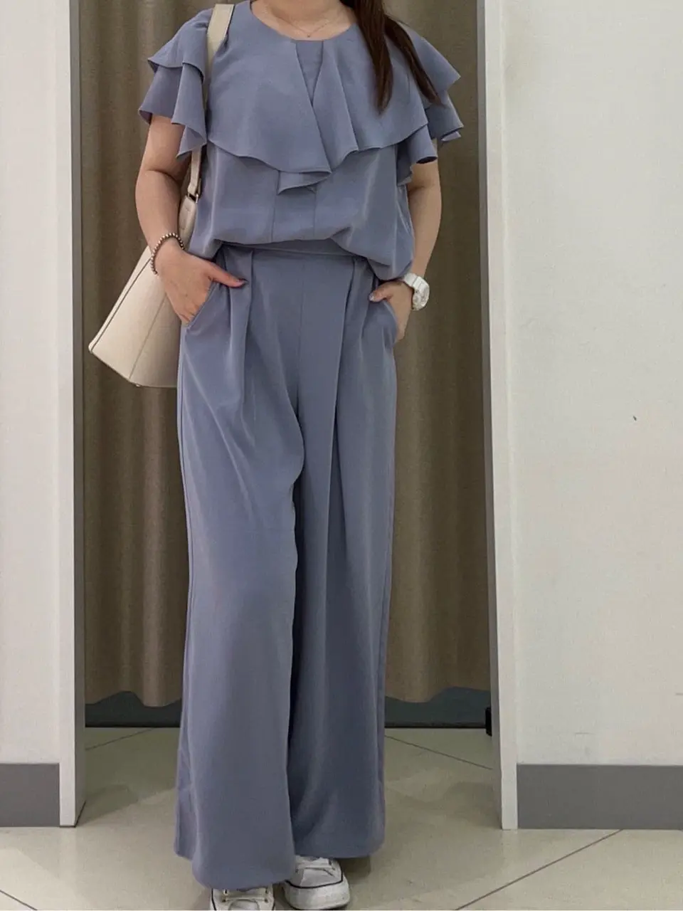 ANY SIS カモガワ コーディネート画像