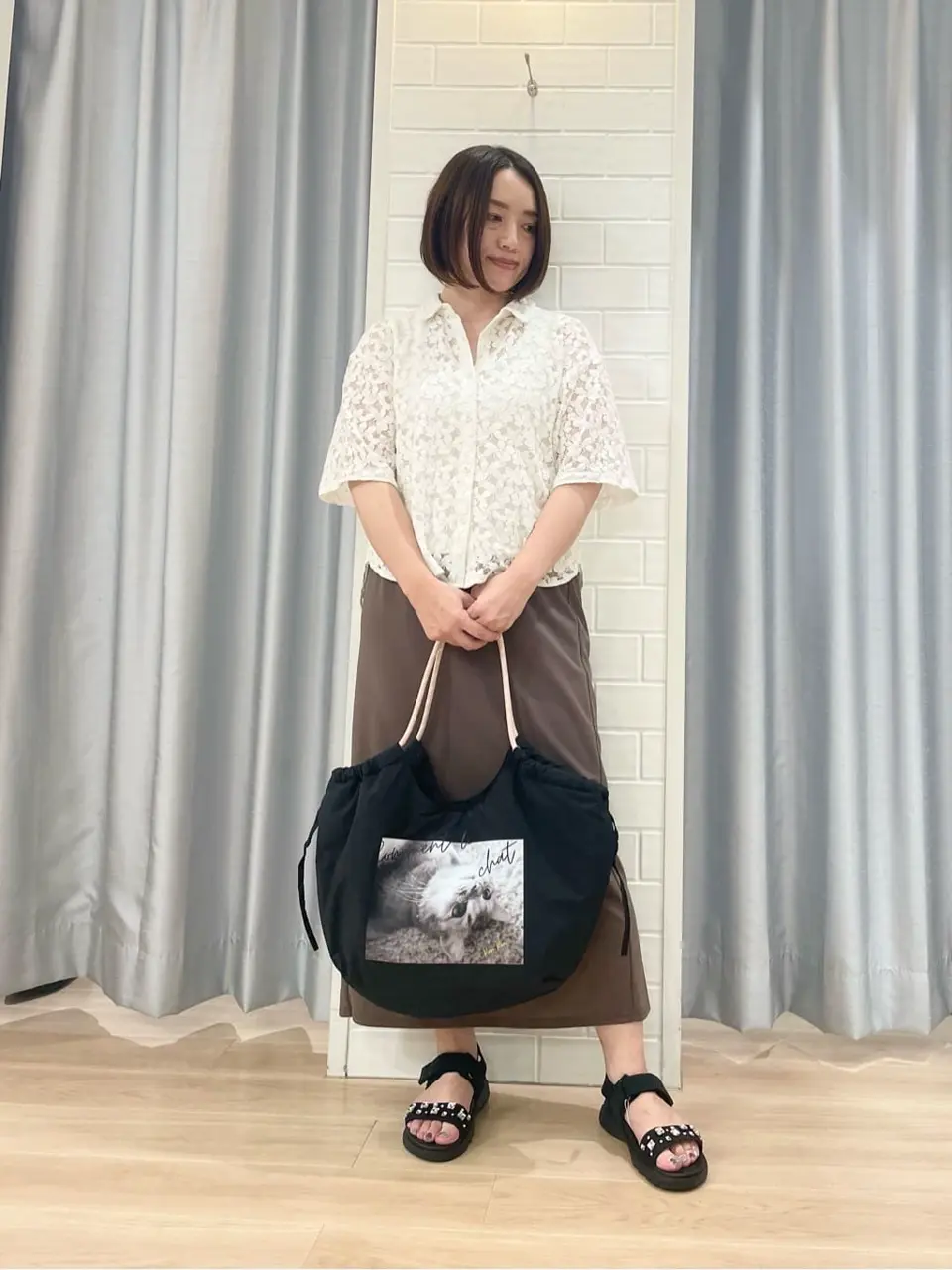 ANY SIS 丸岡 コーディネート画像