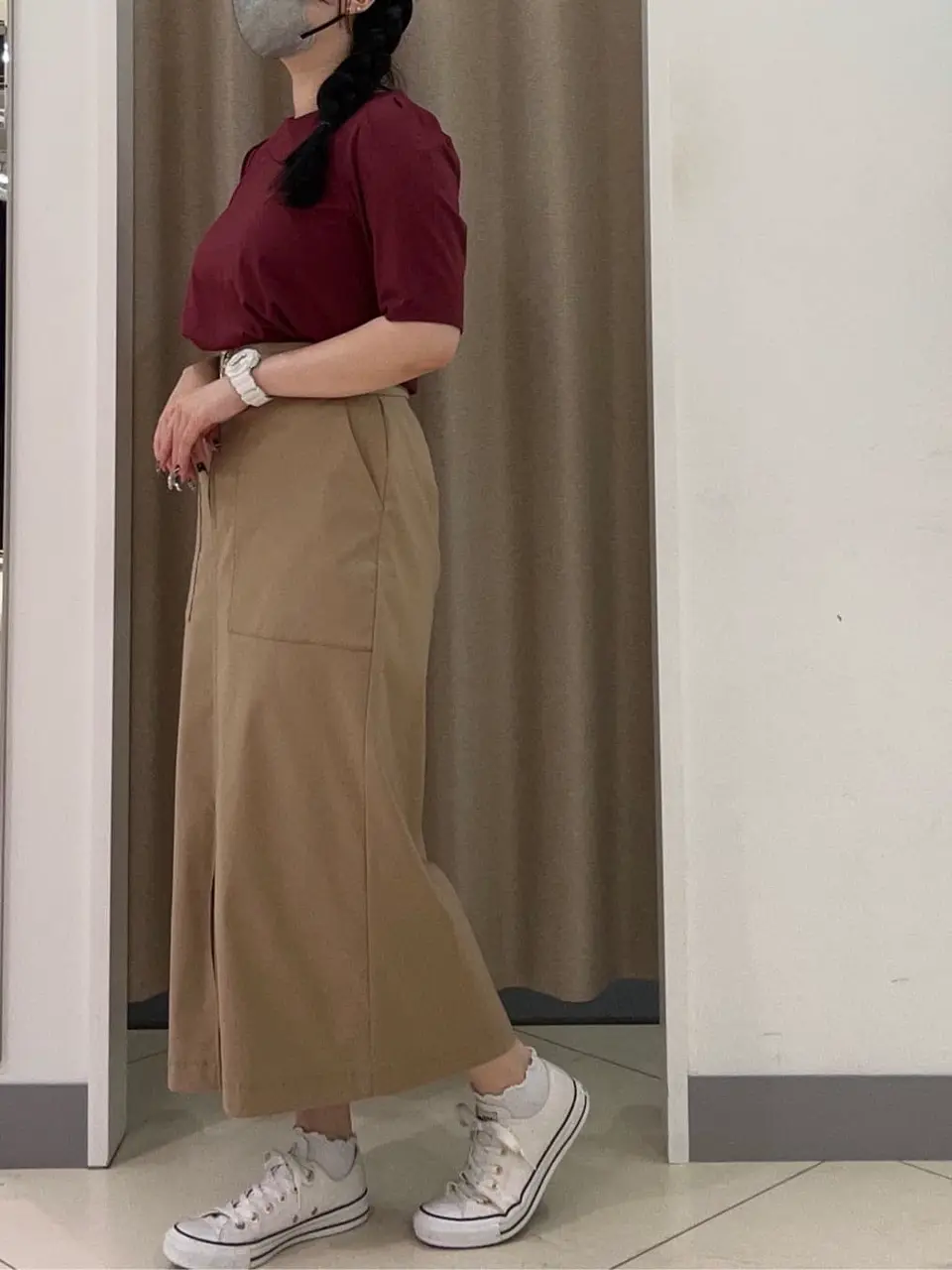 ANY SIS カモガワ コーディネート画像