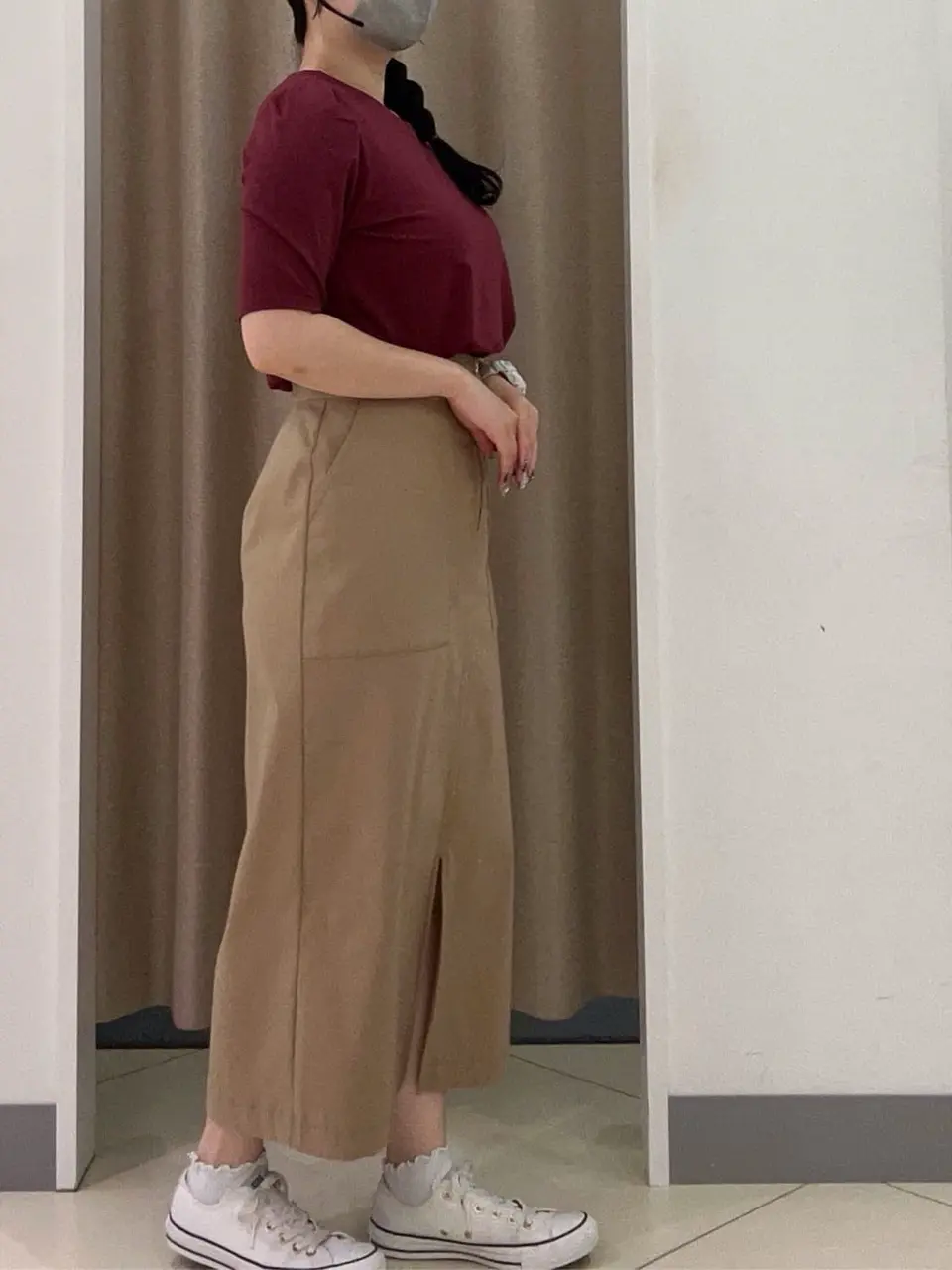 ANY SIS カモガワ コーディネート画像