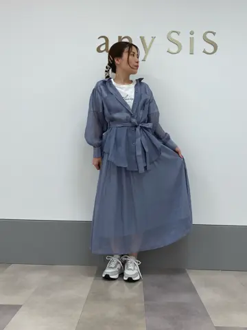 ANY SIS 長尾 コーディネート画像
