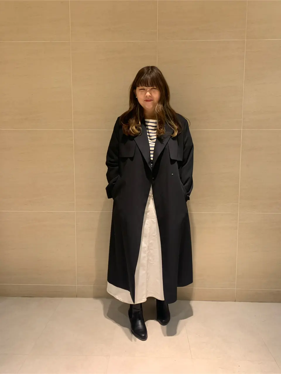  出口 コーディネート画像