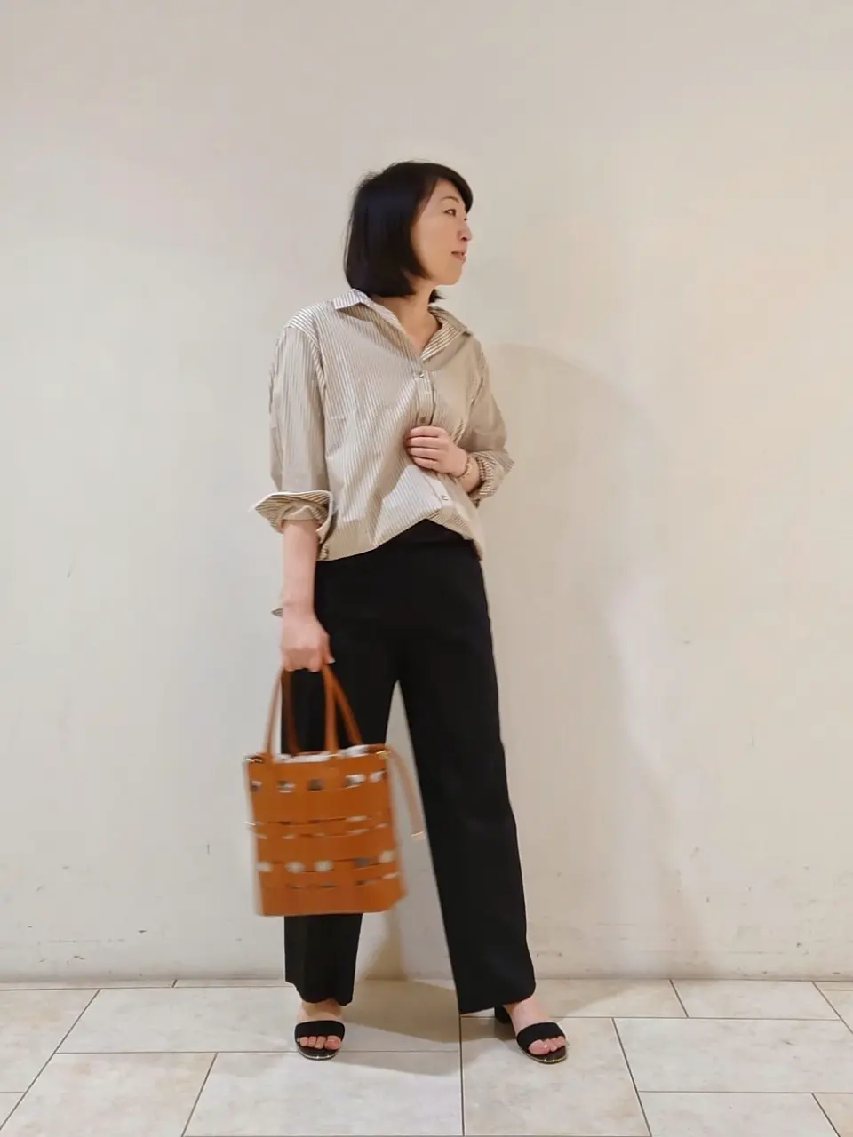  岡 コーディネート画像