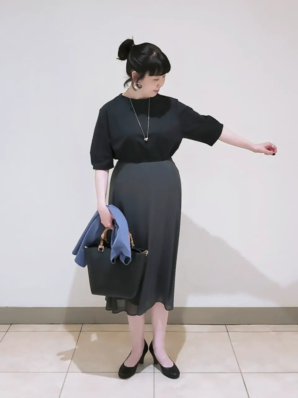 J.PRESS LADIES L スタッフ コーディネート画像