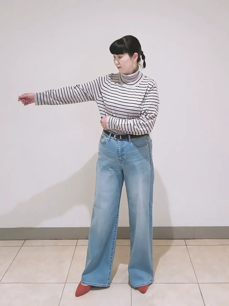 J.PRESS LADIES L スタッフ コーディネート画像