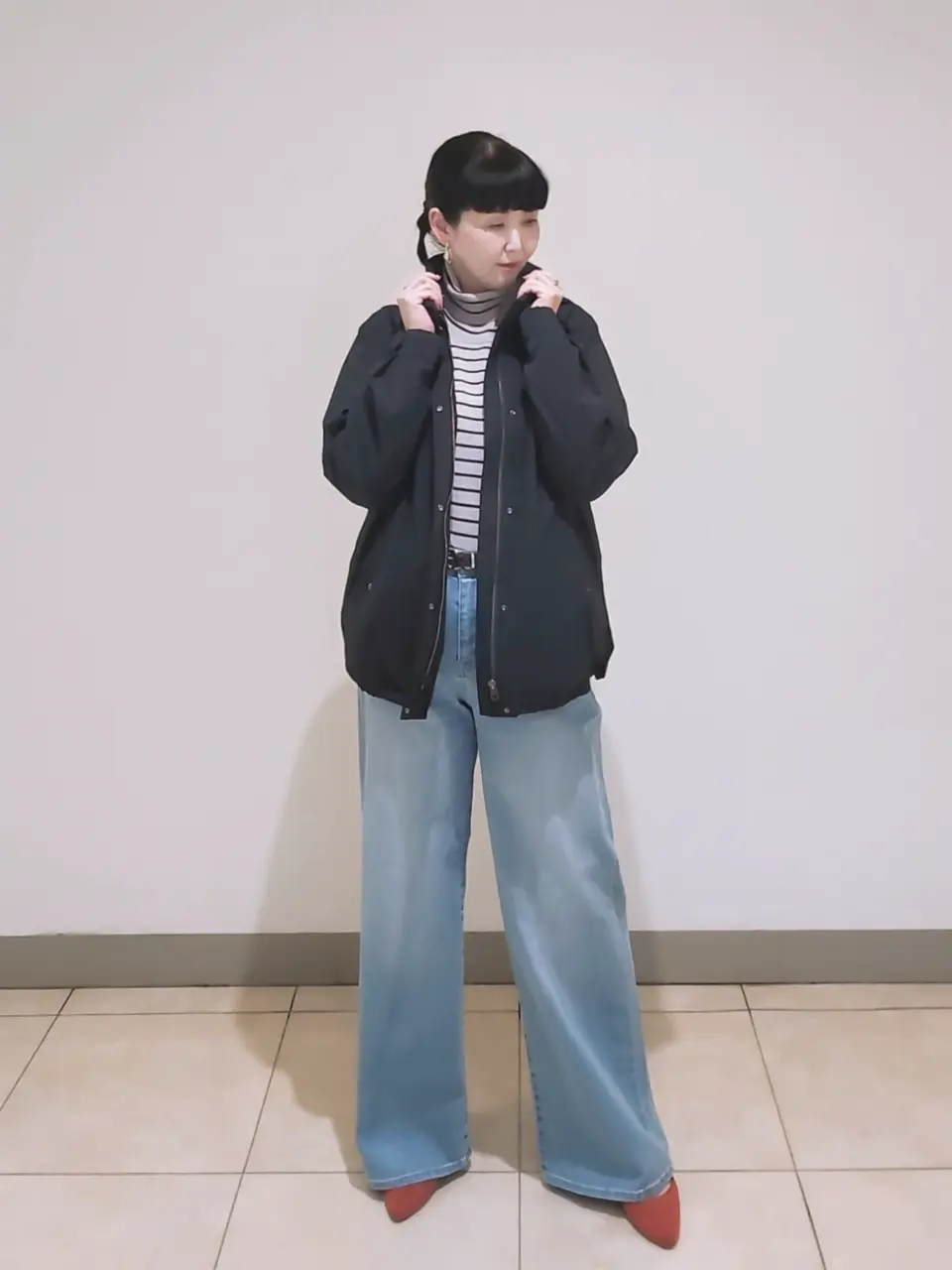 J.PRESS LADIES L スタッフ コーディネート画像