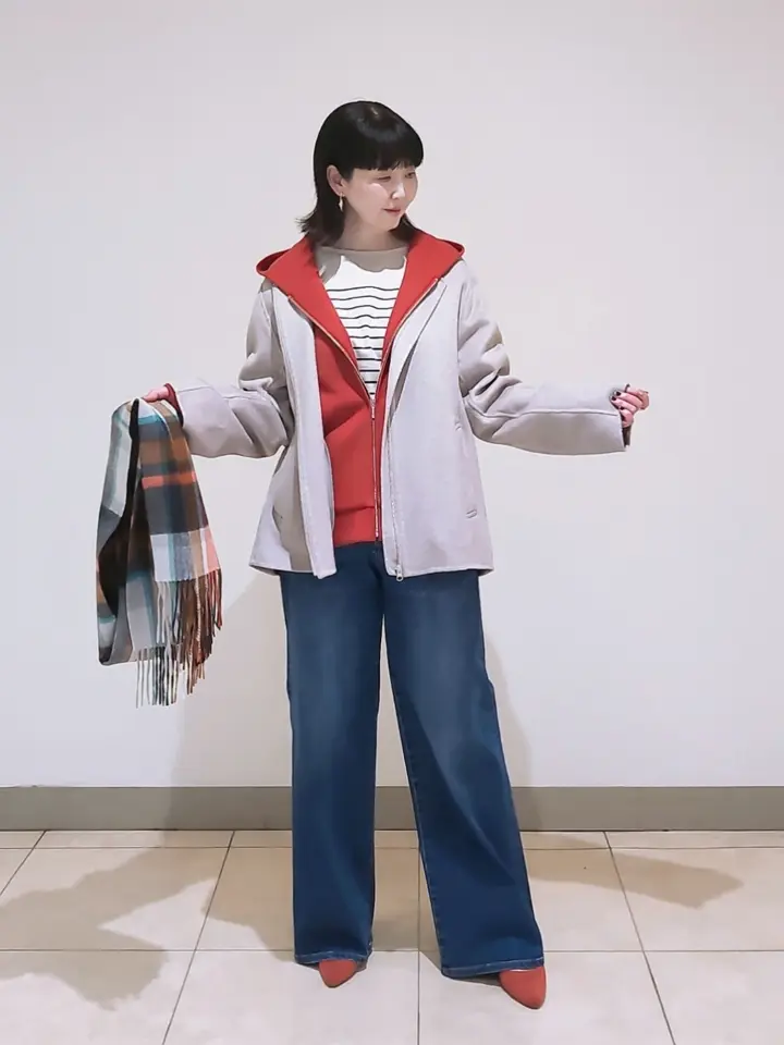 J.PRESS LADIES L スタッフ コーディネート画像