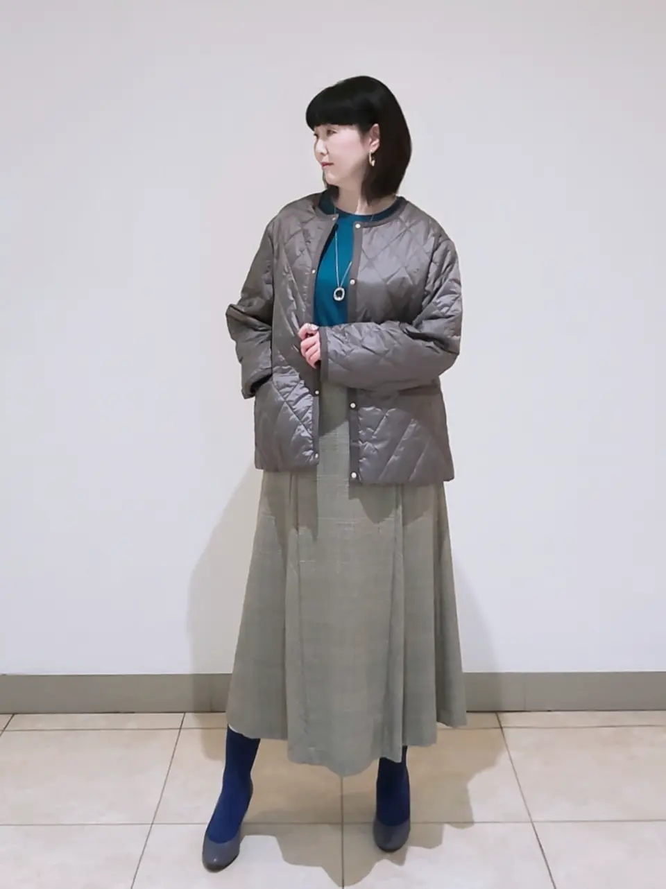 J.PRESS LADIES L スタッフ コーディネート画像