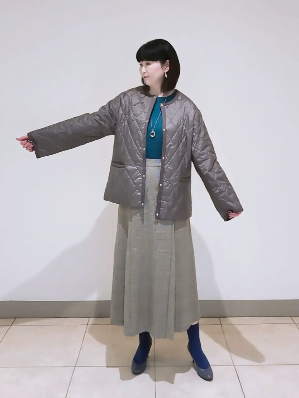 J.PRESS LADIES L スタッフ コーディネート画像