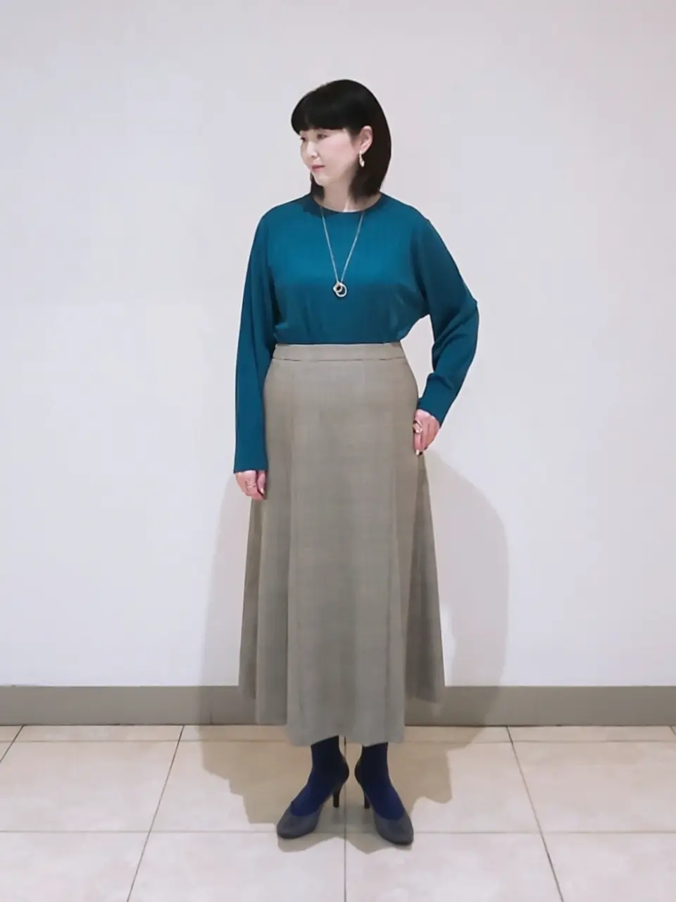 J.PRESS LADIES L スタッフ コーディネート画像