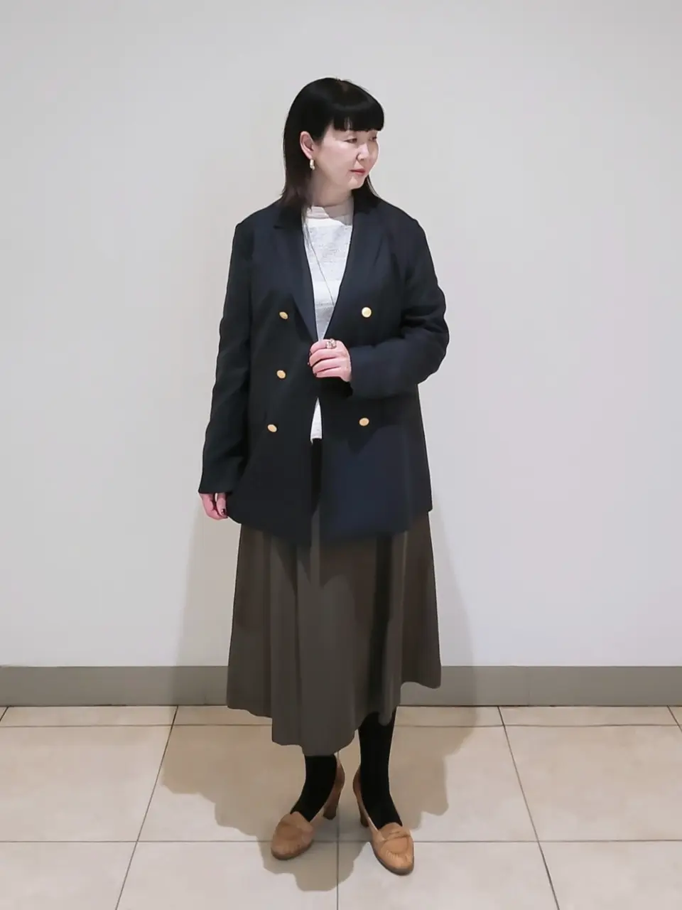 J.PRESS LADIES L スタッフ コーディネート画像