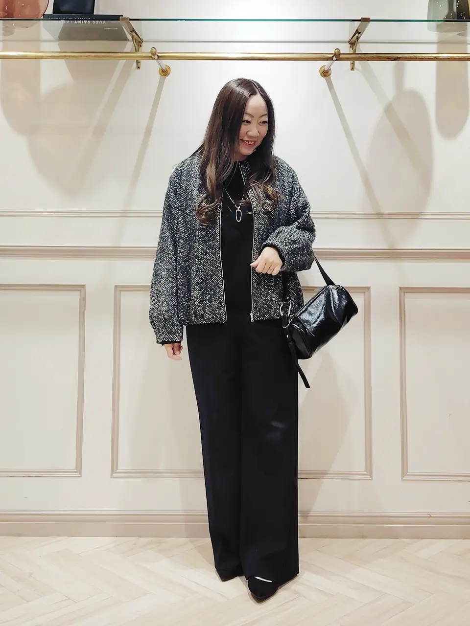 23区 オンワード セットアップ グレー 大きいサイズ Lサイズ 23区