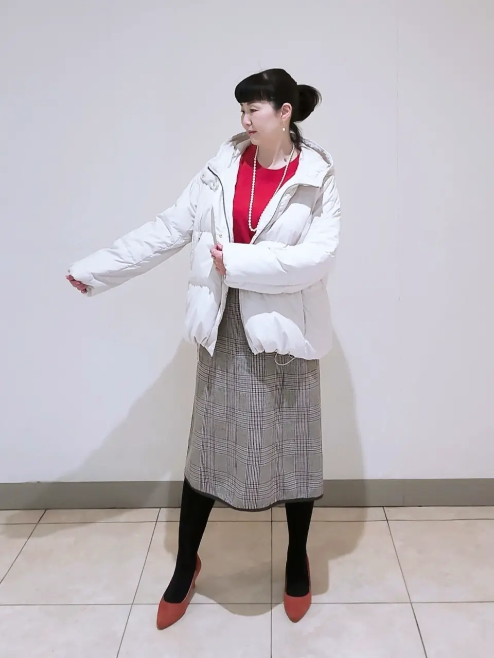 J.PRESS LADIES L スタッフ コーディネート画像