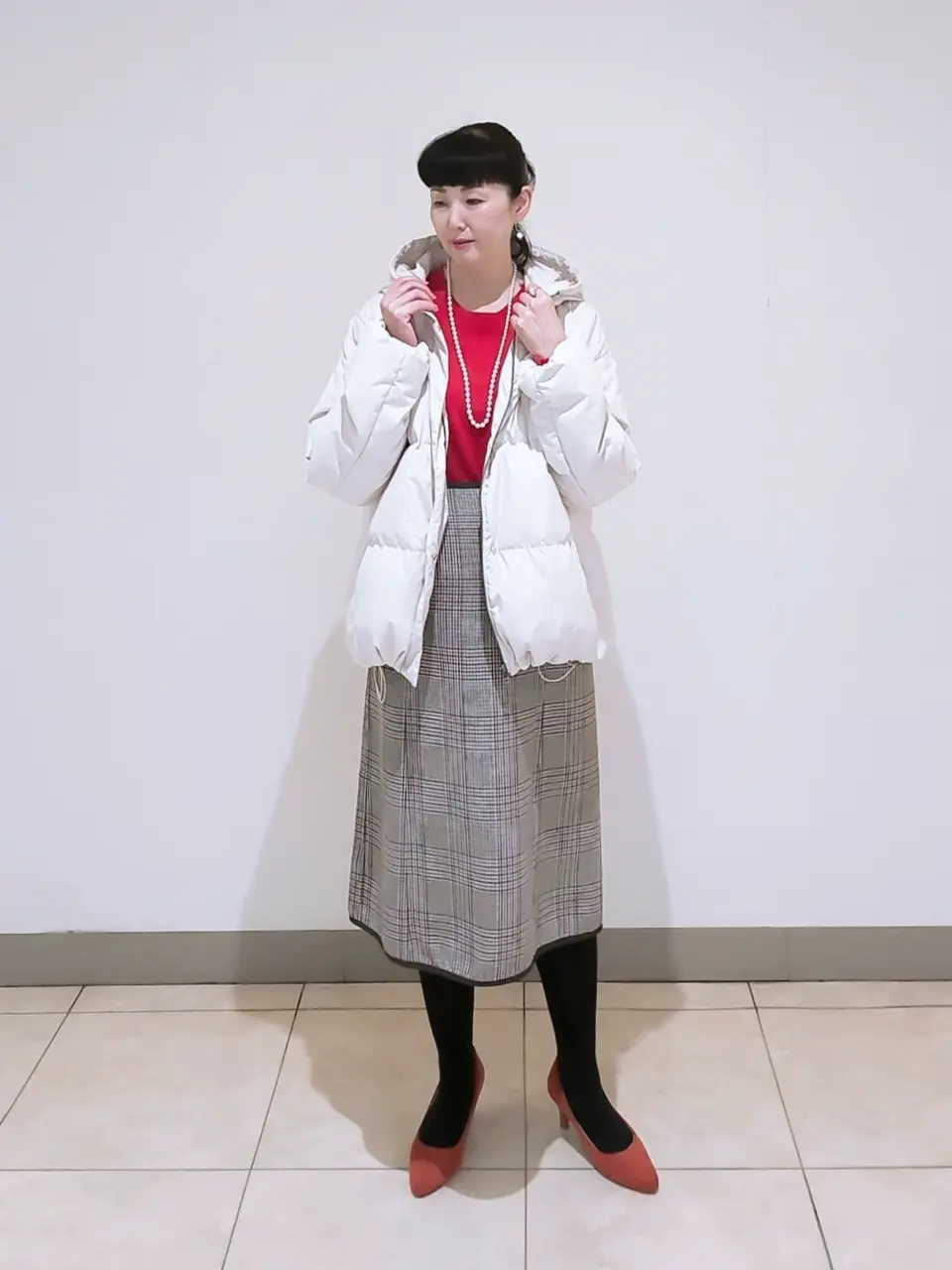 J.PRESS LADIES L スタッフ コーディネート画像