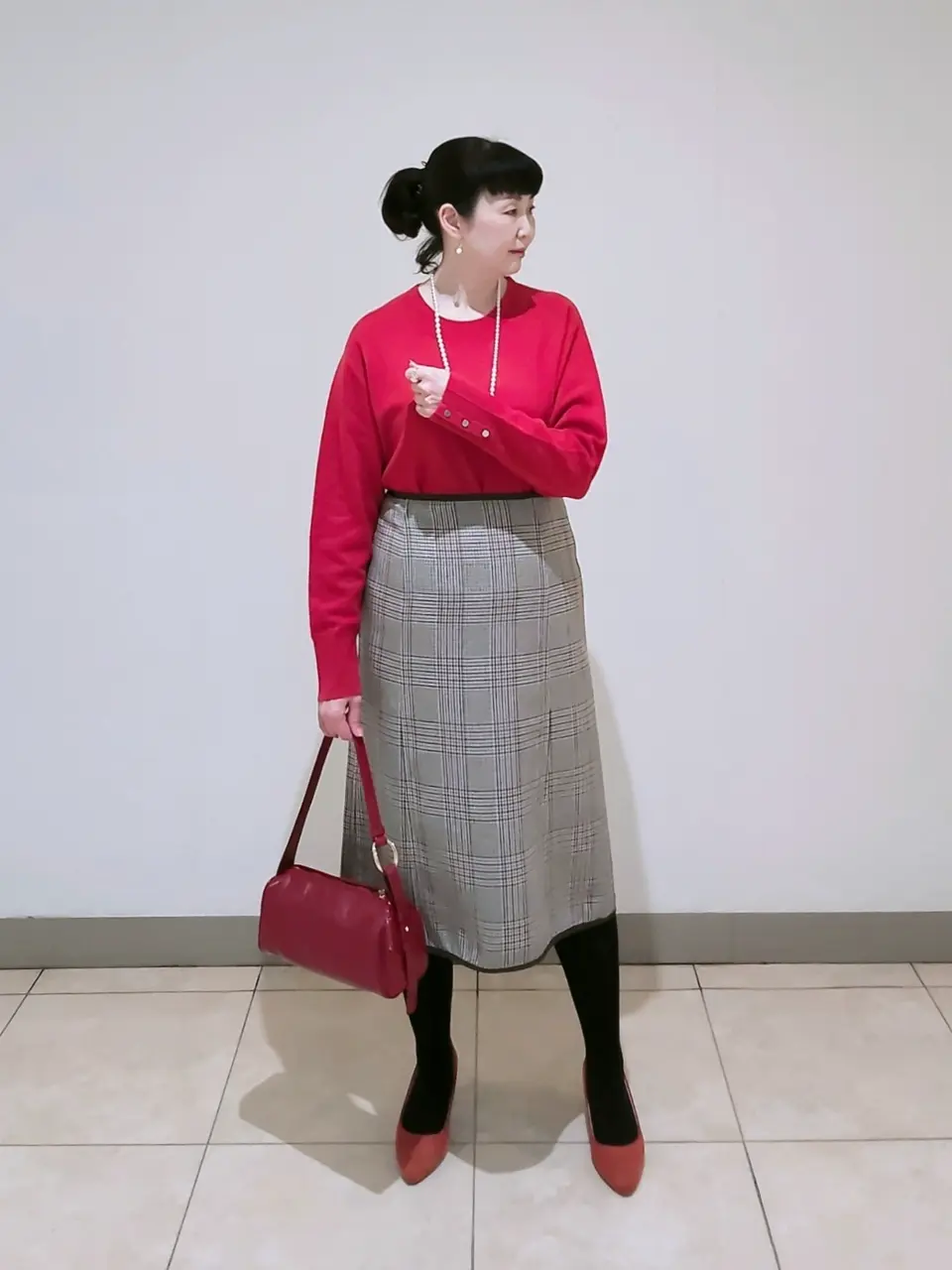 J.PRESS LADIES L スタッフ コーディネート画像