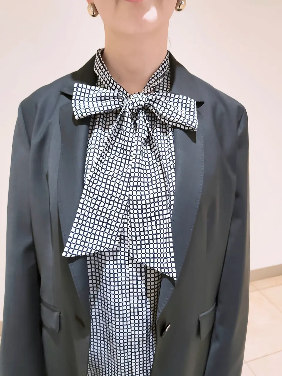 J.PRESS LADIES L スタッフ コーディネート画像