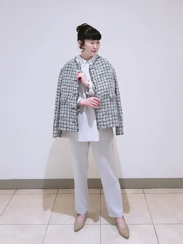 J.PRESS LADIES L スタッフ コーディネート画像