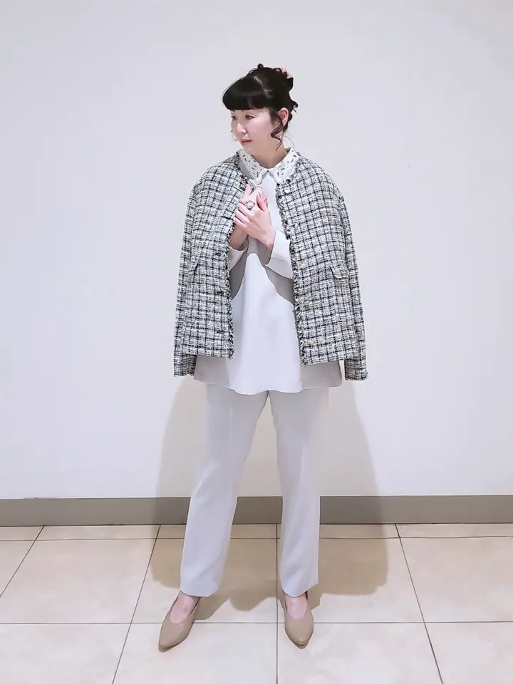 J.PRESS LADIES L スタッフ コーディネート画像