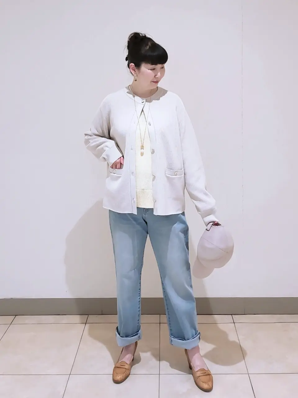 J.PRESS LADIES L スタッフ コーディネート画像