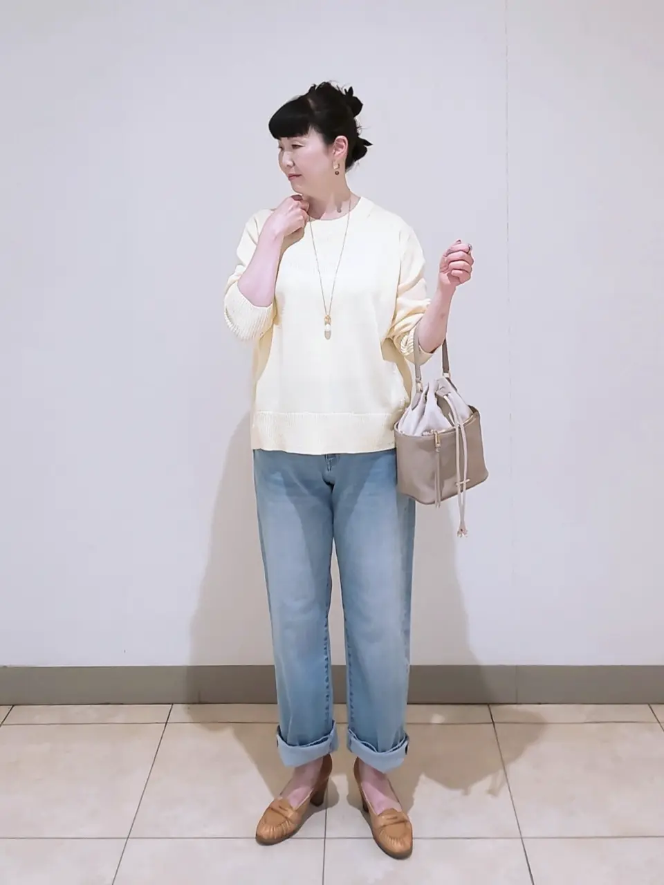 J.PRESS LADIES L スタッフ コーディネート画像