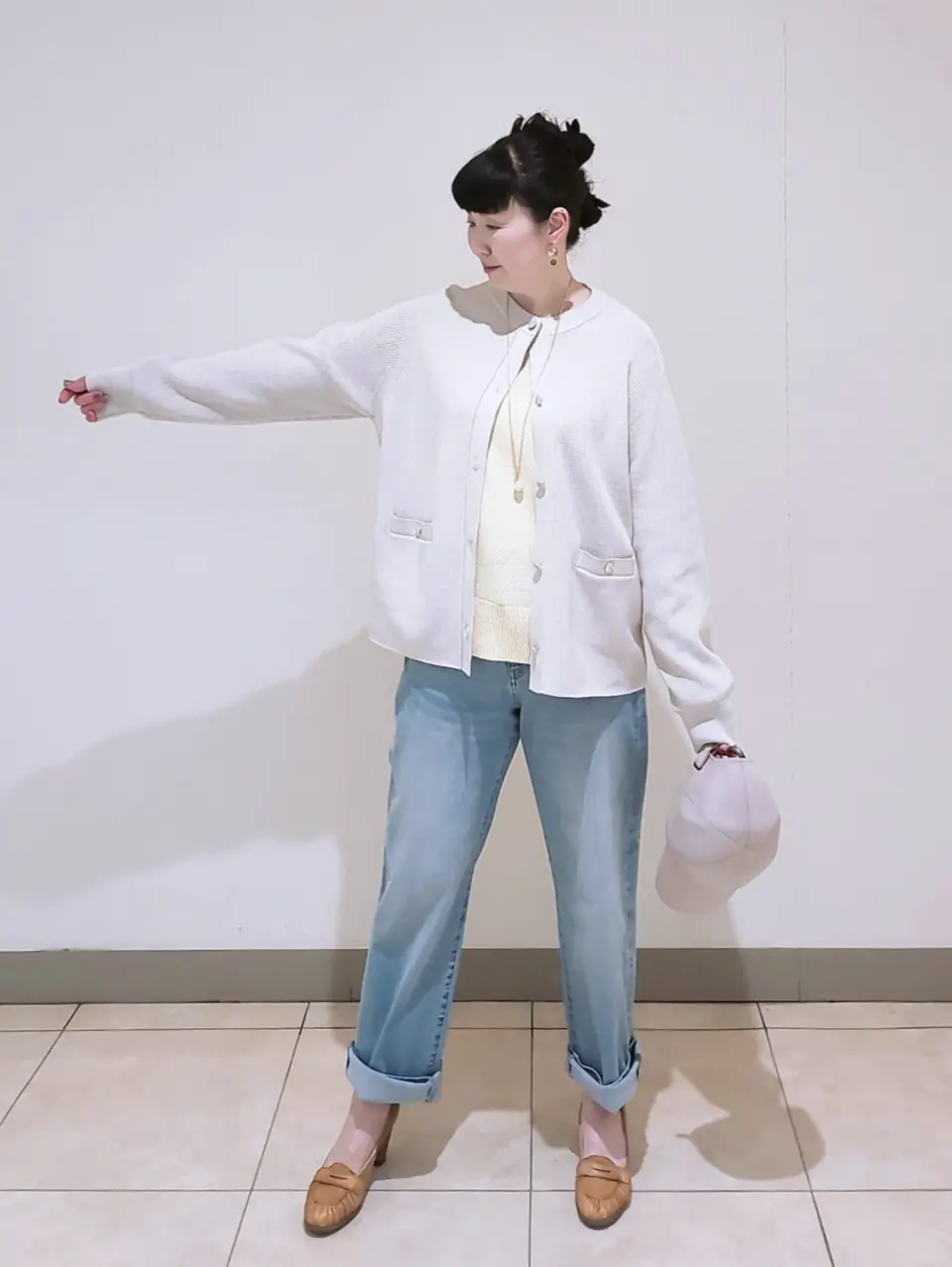 J.PRESS LADIES L スタッフ コーディネート画像