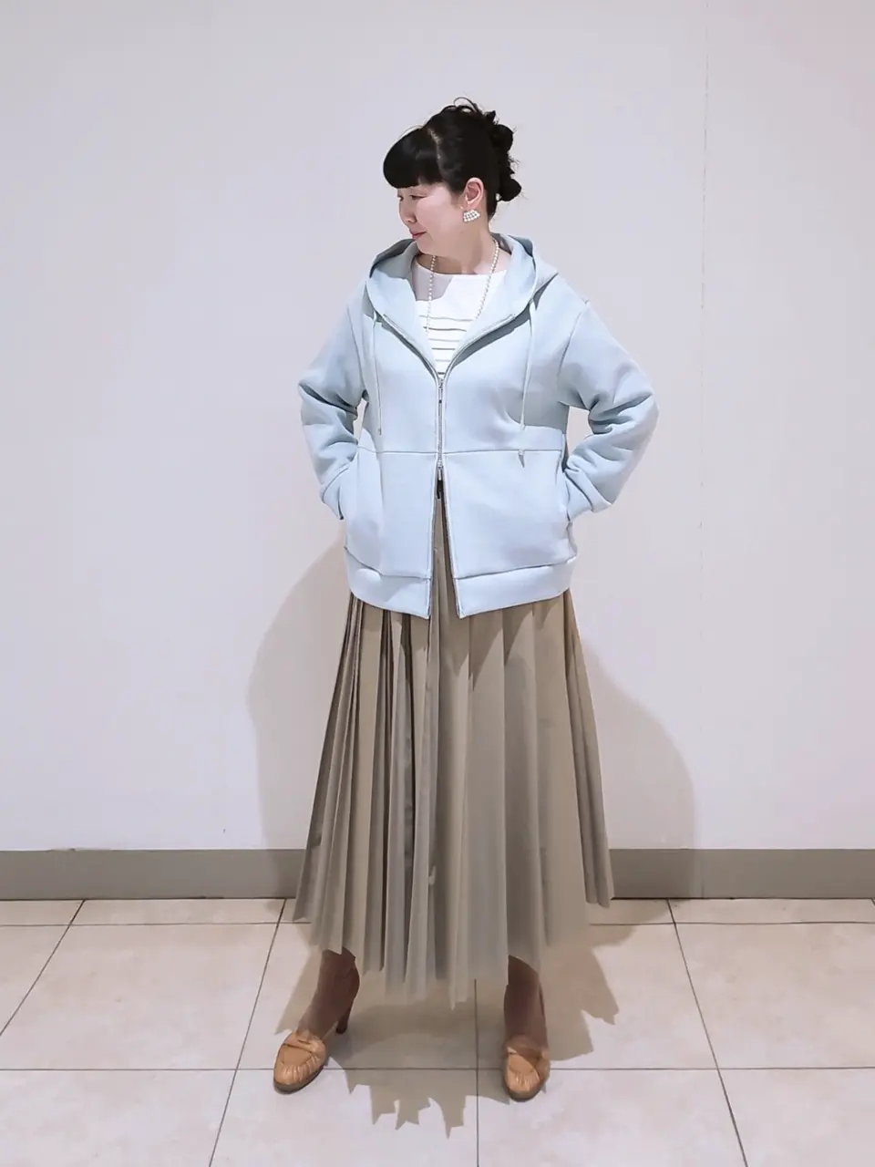 J.PRESS LADIES L スタッフ コーディネート画像