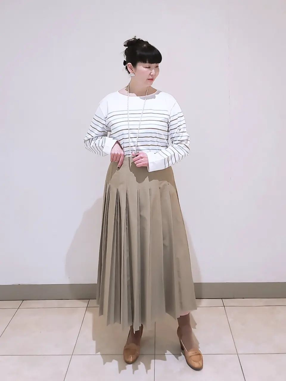 J.PRESS LADIES L スタッフ コーディネート画像