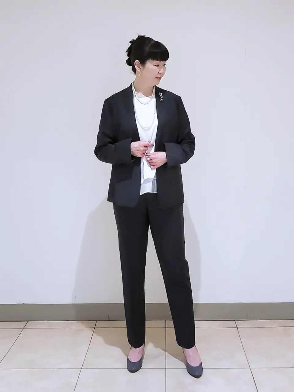 J.PRESS LADIES L スタッフ コーディネート画像