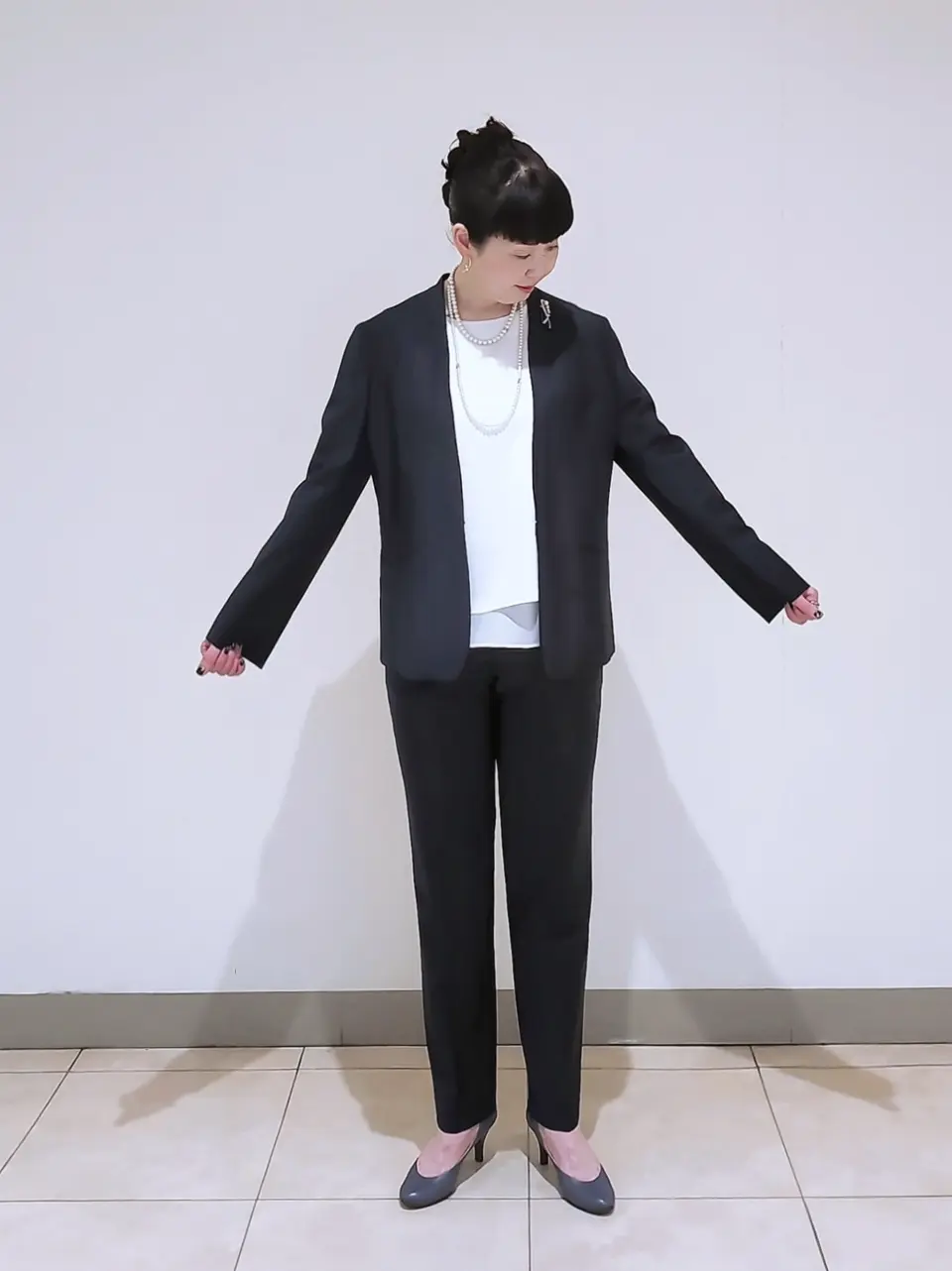 J.PRESS LADIES L スタッフ コーディネート画像