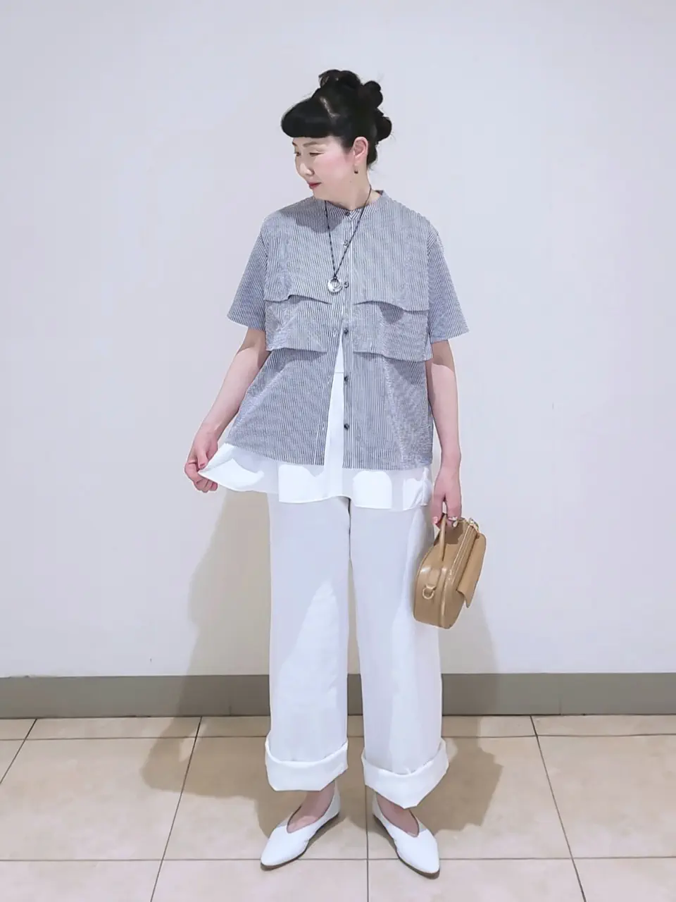 J.PRESS LADIES L スタッフ コーディネート画像