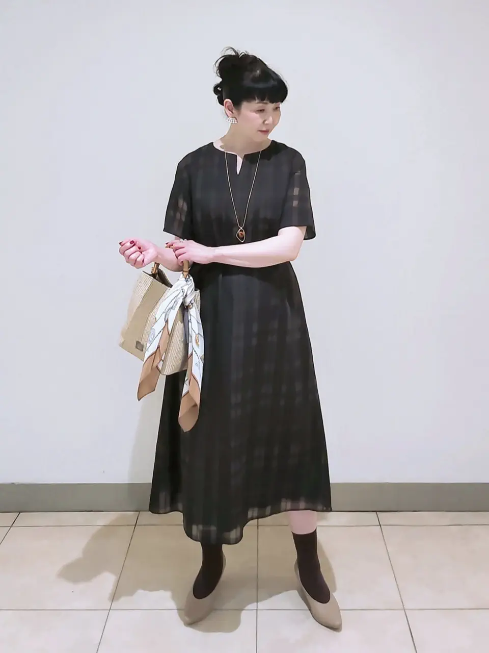 J.PRESS LADIES L スタッフ コーディネート画像