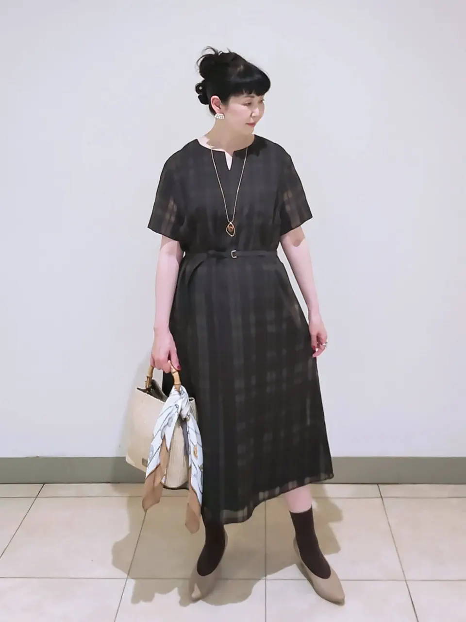 J.PRESS LADIES L スタッフ コーディネート画像