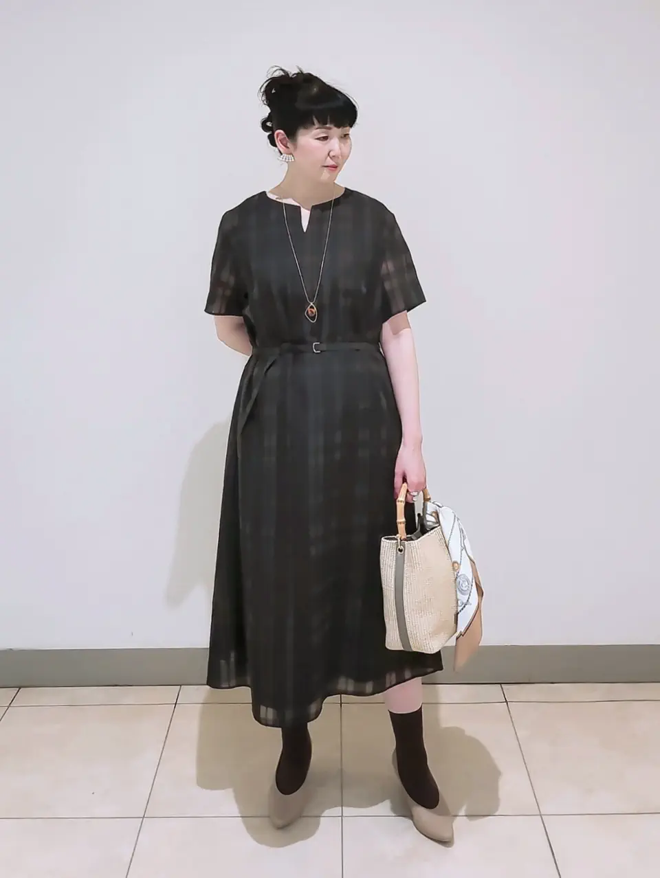 J.PRESS LADIES L スタッフ コーディネート画像