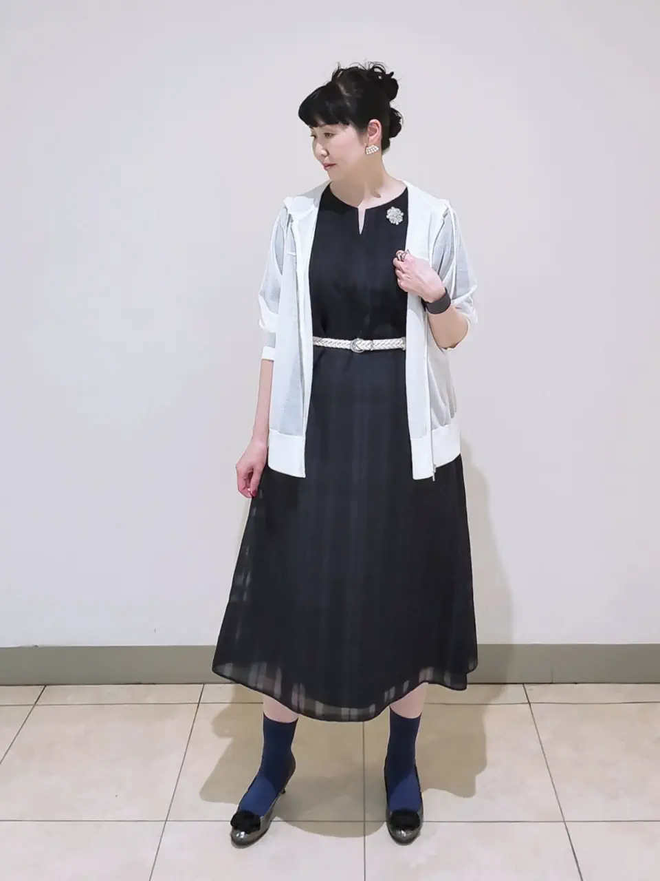 J.PRESS LADIES L スタッフ コーディネート画像