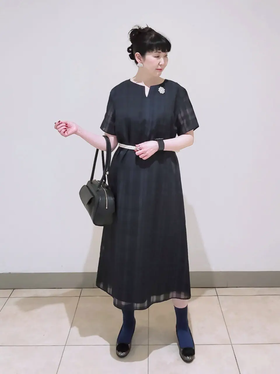 J.PRESS LADIES L スタッフ コーディネート画像